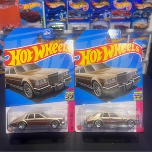 Hot Wheels 82' Cadillac Seville - 2023 HW The 80's VHTF - 2 Car Bundle